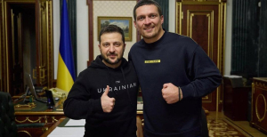 Володимир Зеленський та Олександр Усик