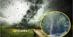 В Днепре заметили мини-смерч