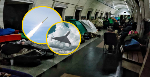Кияни ховаються від обстрілу в метро