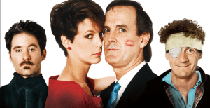 Злоумышленники прекрасно известны: это Кевин Кляйн, Джейми Ли Кертис, Джон Клиз и Майкл Пэйлин