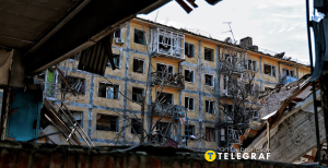 Город на Донетчине после разрушительного удара