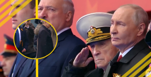 Путин и его охрана на 9 мая