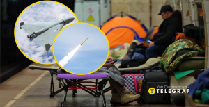 Дрон, ракета, люди в метро