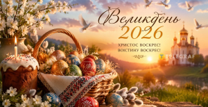 Открытка к Пасхе 2026