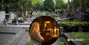 Поминальные дни на кладбище