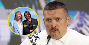 Александр Усик и его жена Катя вместе со школы