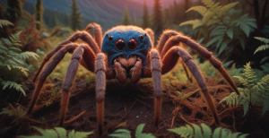 Гигантский паук – визуализация ИИ