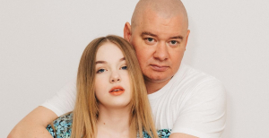 Євген Кошовий з дочкою