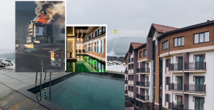 В Буковеле горит отель