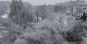 Украину засыпает снегом