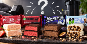 Четыре батончика с надписью Protein – но результат совершенно разный