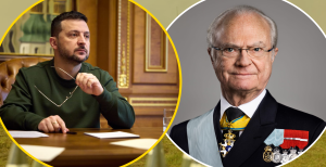 Володимир Зеленський та король Карл XVI Густав