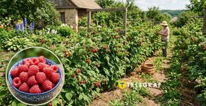 Кусты малины