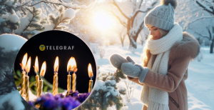 Девушка на улице зимой