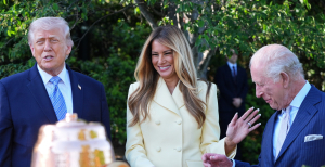 Мелания Трамп на встрече с королевской семьей