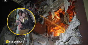 З пошкодженого будинку врятували малюка