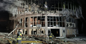 Сгоревшая часть дома