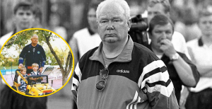 Валерий Лобановский с внуками