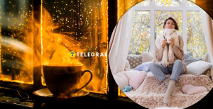 Девушка греется у окна