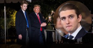 Дональд Трамп и его сын Бэррон