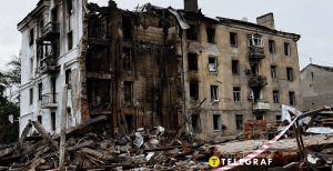 Разрушенный дом в Краматорске