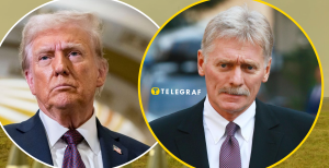 Дональд Трамп та Дмитро Пєсков (зліва направо)