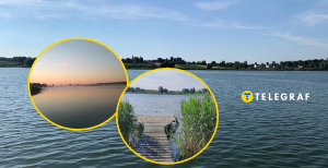 Живописный водоем привлекает отдыхающих