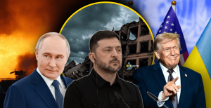 Володимир Путін, Володимир Зеленський та Дональд Трамп