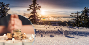 Восход солнца в январе