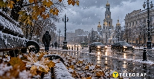 Перший сніг у Харкові