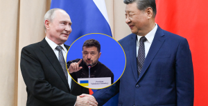 Володимир Путін, Володимир Зеленський та Сі Цзіньпін