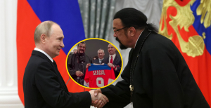 Владимир Путин и Стивен Сигал