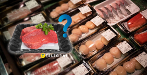 Мясо на белой прокладке