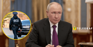 Владимир Путин и сотрудник ФСО