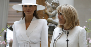 Мелания Трамп и Брижит Макрон