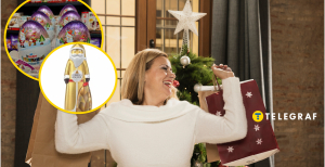 Жінка з покупками до Нового року