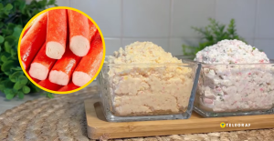 Из одной пачки крабовых палочек – две намазки: рецепт для перекуса и праздничного стола (видео)