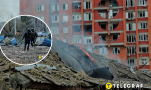 Город после обстрела