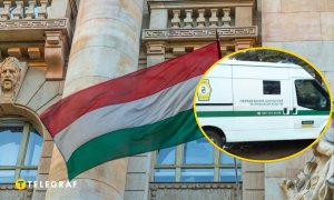 Будапешт, машина инкассации "Ощадбанка"