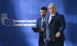 Премьер Венгрии Виктор Орбан на встрече Евросовета