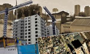 Вместо СТО может появиться высотка. Фото Коллаж "Телеграфа"