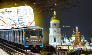 Работа общественного транспорта в Киеве