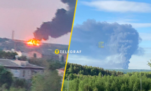 Горить доволі сильно в обох місцях