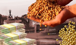 Судно должно было везти груз из Украины в ОАЭ. Фото Коллаж "Телеграфа"