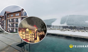 У Буковелі горить готель