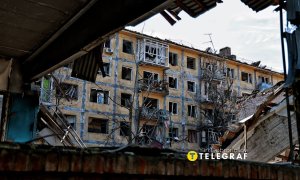 Город на Донетчине после разрушительного удара