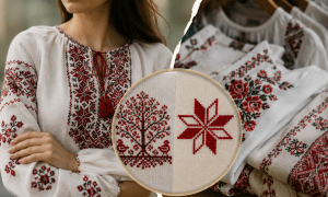 Сейчас сорочки часто выполняют по популярным схемам