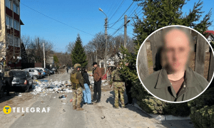 Место взрыва и фигурант дела