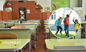 Школьный класс и дети