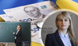 Наталія Піпа наголошує: за умови виконання вимог закону, вчителі отримуватимуть більше. Фото Колаж "Телеграфа"